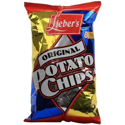Lieber’s Chips de pommes de terre (régulières) (KP) 147 g, 3,73 $/100g