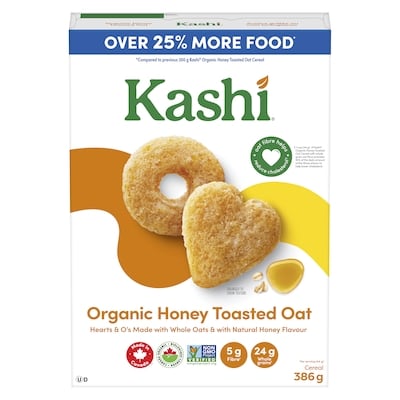 Kashi Cereal Organic Honey Toasted Oat 386 g, $2.20/100g