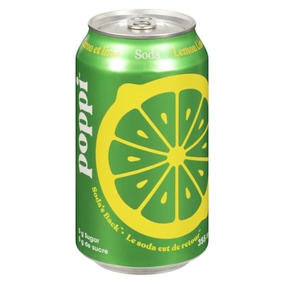 Poppi Citron et lime Soda 355 ml, 0,98 $/100ml