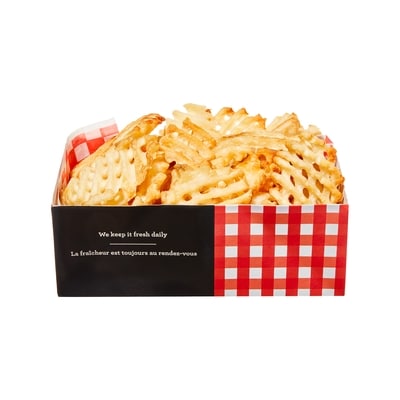 null Waffle Fries, Large (Available After 11am) 350 g, $2.00/100g