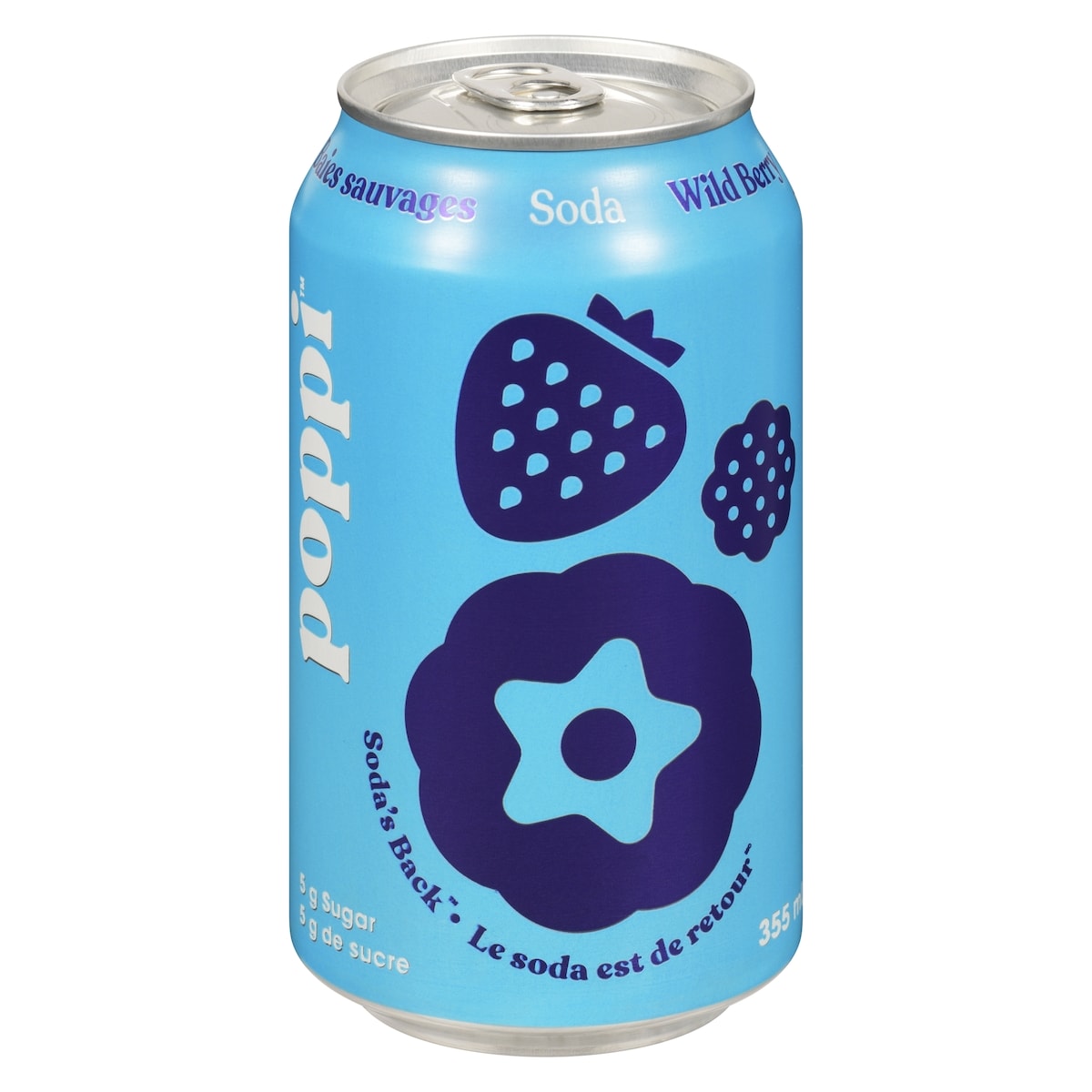 Poppi Soda Wild Berry 355 ml, $1.12/100ml