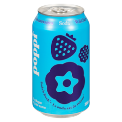 Poppi Soda baies sauvages 355 ml, 0,77 $/100ml