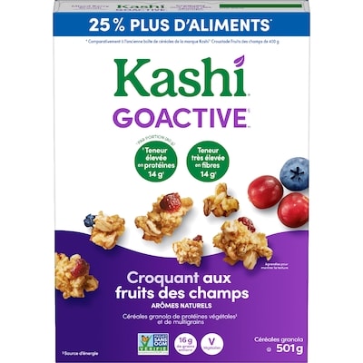 Kashi Céréales granola croquant aux fruits des champs 501 g, 1,46 $/100g