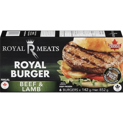 Royal Meats Royal Burger Beef & Lamb 142 g, $11.26/100g