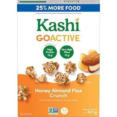 Kashi Granola Cereal Honey Almond Flax Crunch 501 g, $1.70/100g