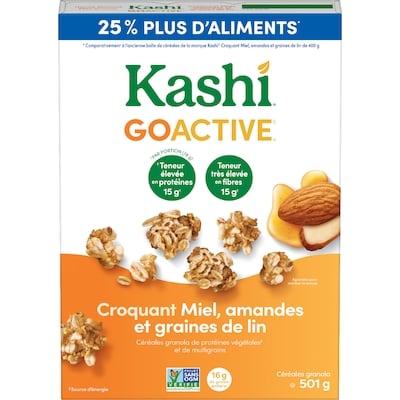 Kashi Céréales granola croquant miel, amandes et graines de lin 501 g, 1,69 $/100g