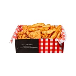 null 6 bouchées de gaufres au poulet avec des quartiers  (disponibles après 11h) 560 g, 1,61 $/100g