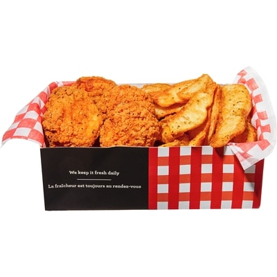 null 6 Buffalo Flings au poulet avec quartiers (disponibles après 11 heures) 368 g, 2,45 $/100g