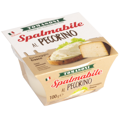 Tomasoni Spreadable Cheese, Pecorino 100 g, $7.99/100g