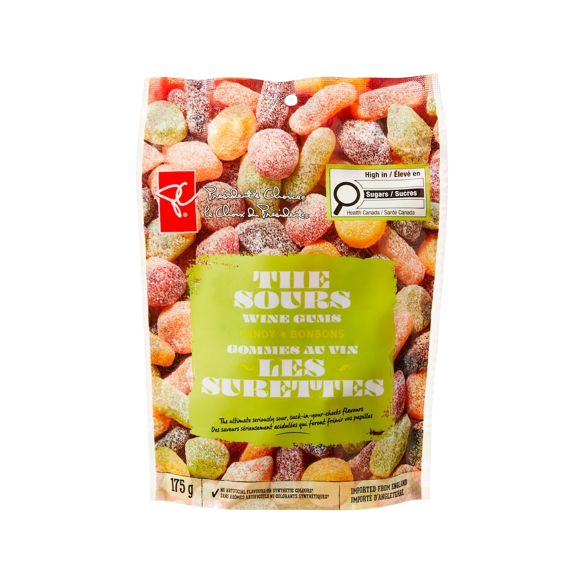 President's Choice The Sours Wine Gums Candy 175 g, $2.00/100g
