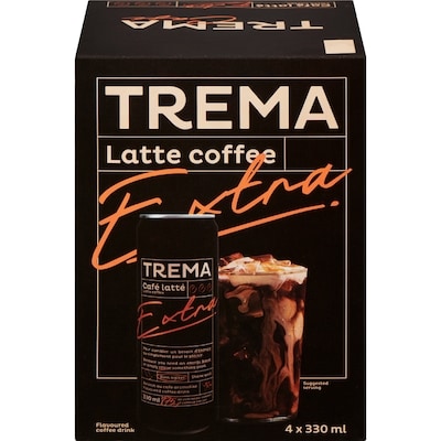 Trema Flavoured Coffee Drink Latte Coffee Extra 4x330.0 ml, $1.06/100ml