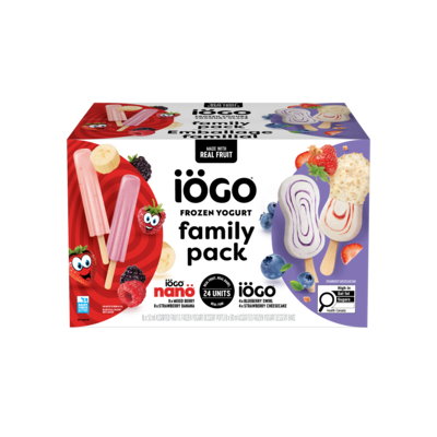 IOGO Frozen Yogurt Family Pack, 24 Units 1 ea, $25.00/1ea