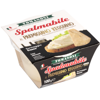 Tomasoni Spreadable Cheese, Parmigiano Reggiano 100 g, $7.99/100g