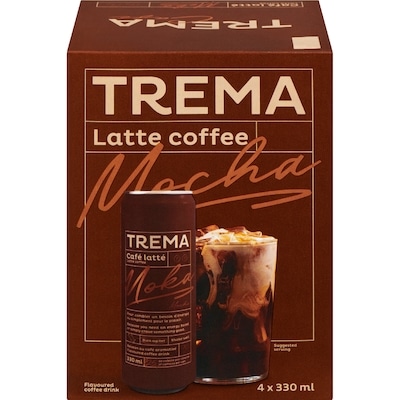 Trema Flavoured Coffee Drink Latte Coffee Moka 4x330.0 ml, $1.06/100ml