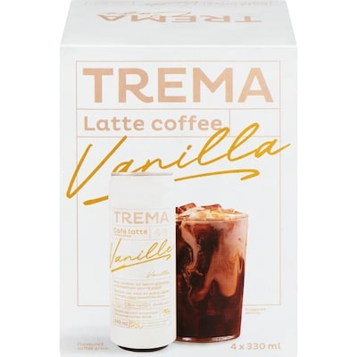 Trema Flavoured Coffee Drink Latte Coffee Vanilla 4x330.0 ml, $1.06/100ml