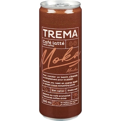 Trema Flavoured Coffee Drink Latte Coffee Mocha 330 ml, $1.21/100ml