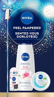 Nivea Feel Pampered Skincare Routine 3 ea, $5.00/1ea