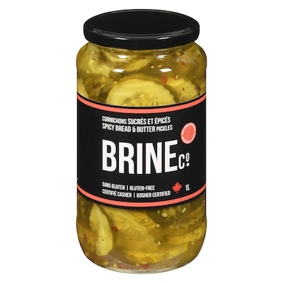 Brine Spicy Bread & Butter Pickles 1 l, $0.60/100ml