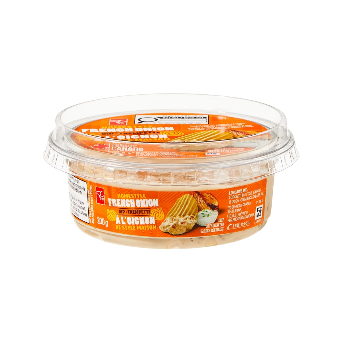 President's Choice French Onion Dip 200 g, $2.00/100g