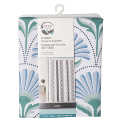 Zenna Home Fabric Shower Curtain, Zelda 1 ea, $20.00/1ea
