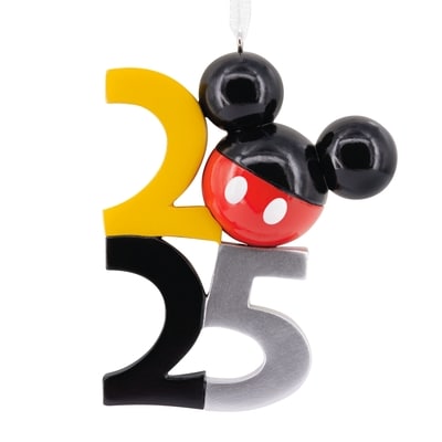 Hallmark Ornament, Resin Figural Mickey 2025 Icon Head Dated 1 ea, $13.00/1ea