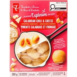President's Choice Flavour Explosion Calabrian Chili & Cheese Stuffed Gnocchi 280 g, $1.79/100g