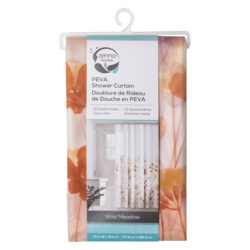 Zenna Home PEVA Shower Curtain, Wild Meadow 1 ea, $10.00/1ea