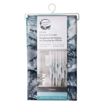  Doublure de rideau de douche en PEVA 1 ea, 10,00 $/1ch