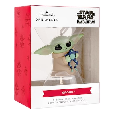 Star Wars Christmas Ornament (The Mandalorian Grogu With Frog)