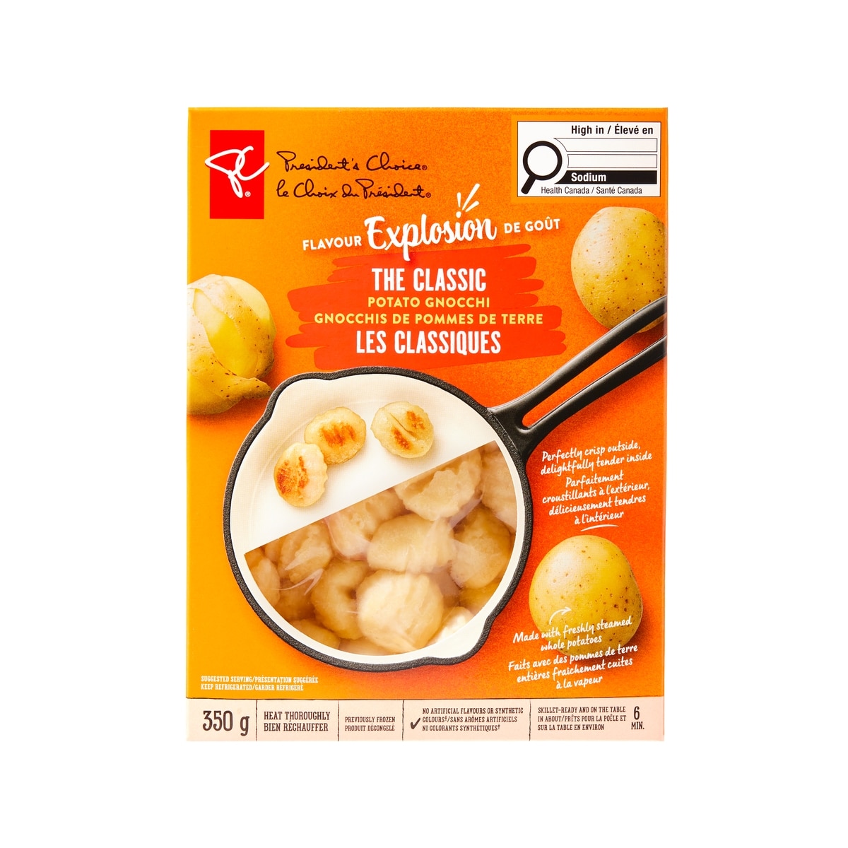 President's Choice Flavour Explosion The Classic Potato Gnocchi 350 g, $1.43/100g