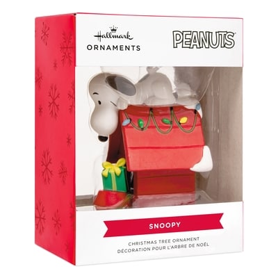 Peanuts Christmas Ornament (Snoopy on Holiday Doghouse)