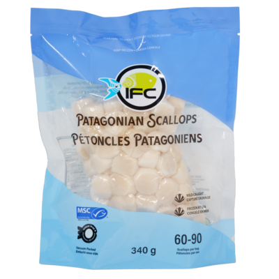 IFC seafood Patagonian Scallops 340 g, $4.41/100g