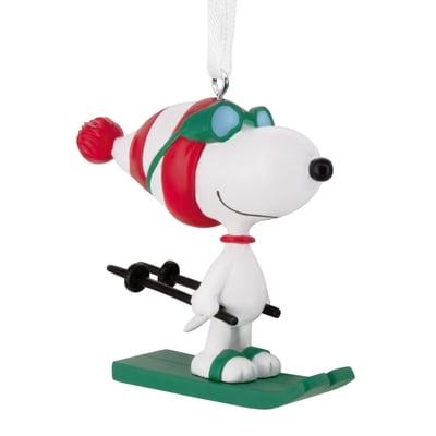Hallmark Ornament, Resin Figural Snoopy Skiing 1 ea, $13.00/1ea