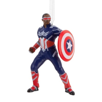 Hallmark Ornement Resin Figural Captain America Sam Wilson 1 ea, 13,00 $/1ch