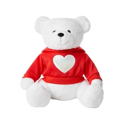 null Dressed Up Teddy Plush - White 1 ea, $19.00/1ea