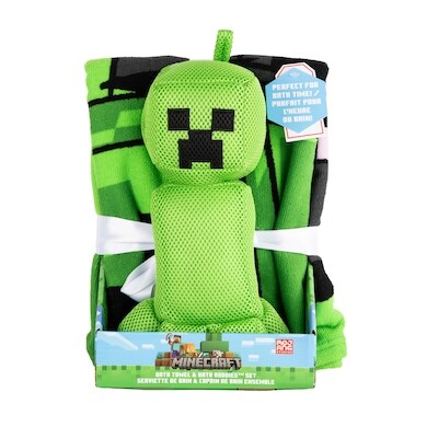 MINECRAFT Serviette De Bain & Copain De Bain Ensemble 1 ea, 25,00 $/1ch