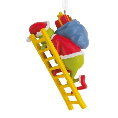 Échelle décorative en résine de Grinch