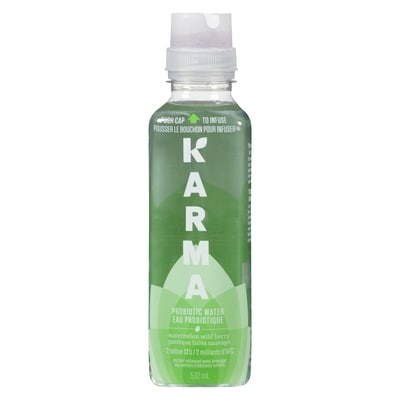 Karma Probiotic Water Watermelon Wild Berry 532 ml, $0.71/100ml