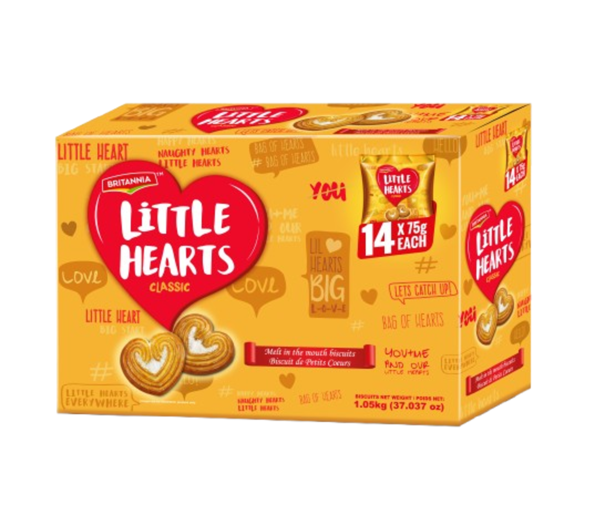 Britannia Little Hearts 1.05 kg, $1.43/100g