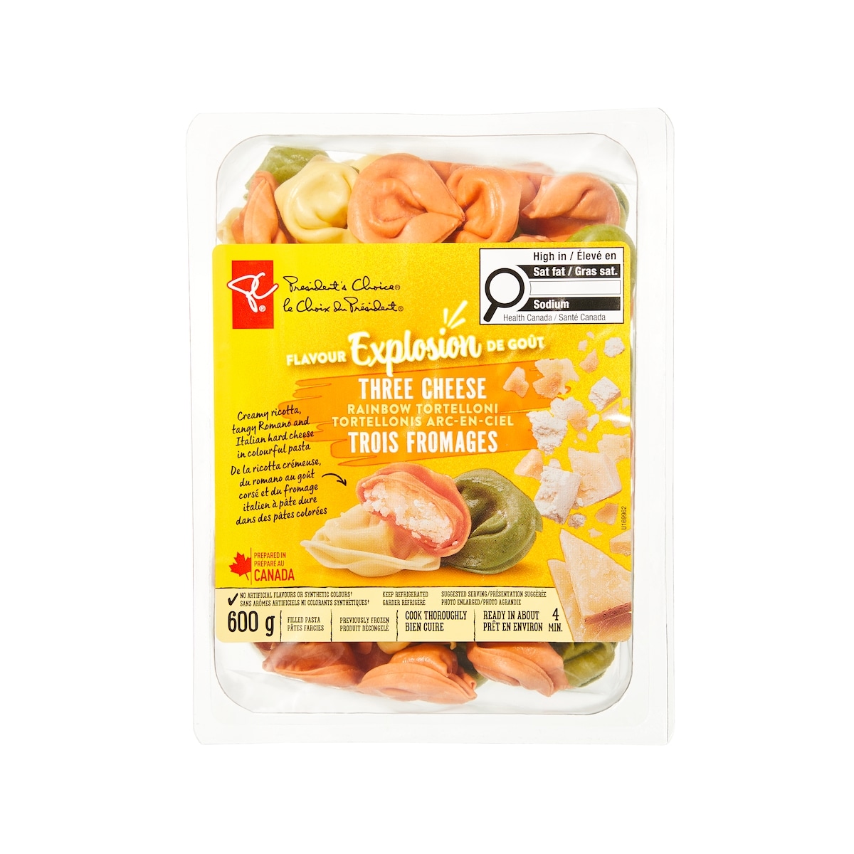 President's Choice Flavour Explosion Three Cheese Rainbow Tortelloni