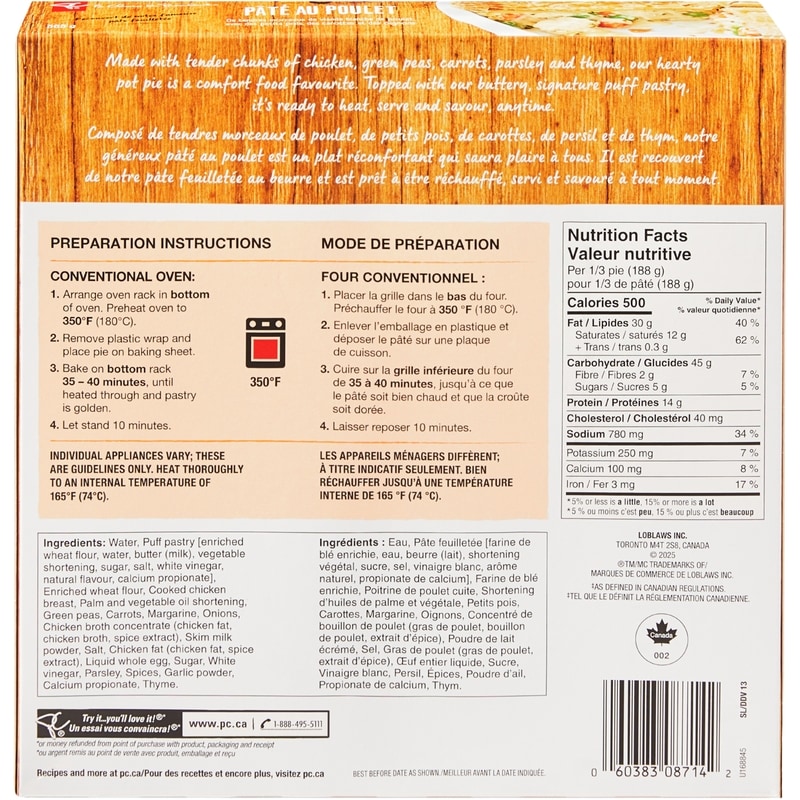 Homestyle Chicken Pot Pie