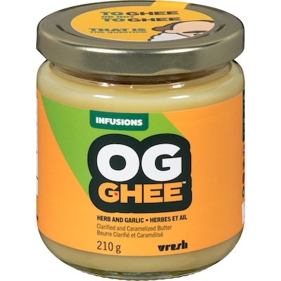 OG GHEE Clarified And Caramelized Butter Herb And Garlic 210 g, $7.61/100g