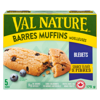 Nature Valley Barres muffins moelleuses bleuets 175 g, 2,29 $/100g
