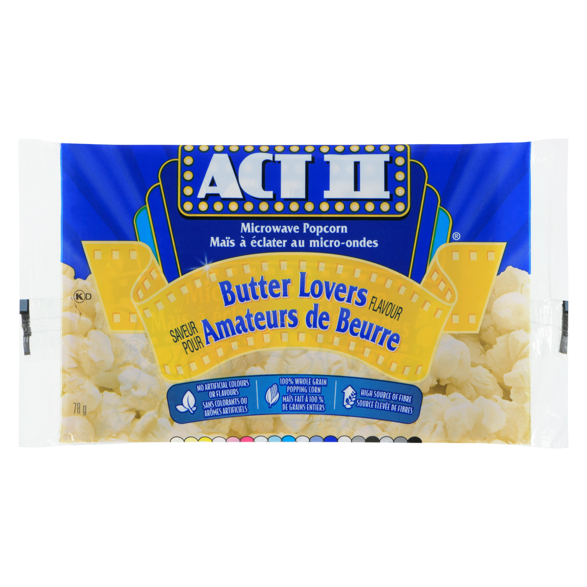 Act II Microwave Popcorn Butter Lovers