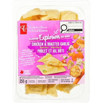 le Choix du Président Raviolis poulet et ail rôti 255 g, 1,96 $/100g