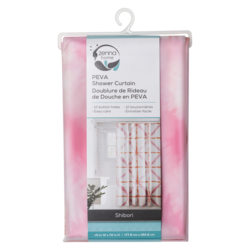 Zenna Home PEVA Shower Curtain, Shibori 1 ea, $10.00/1ea