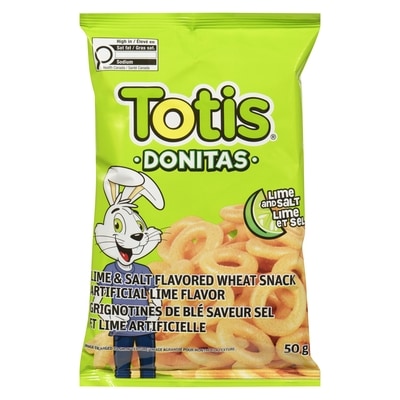 La Costena Grignotines de blé saveur sel et lime artificielle 50 g, 4,58 $/100g