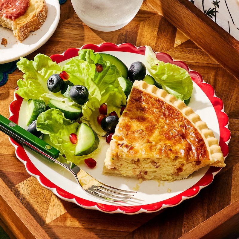 Thick-Cut Bacon and Aged Cheddar Quiche