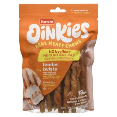 Hartz Dog Chew Treats Tender Twists Lightest Chew 189 g, $5.81/100g