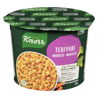 Knorr Noodle Cup Teriyaki Noodles 73 g, $4.10/100g
